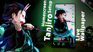 Tanjiro Kamado - Demon Slayer Live Wallpaper & Android setup - Customize your Homescreen - EP66 screenshot 1