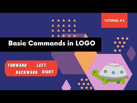 LOGO - Basic Move and Turn commands (Logo Programming Tutorial #3 | FD - BK - LT - RT Commands)