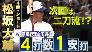 松坂大輔の1000点限定ライターナンバー124番早いもん勝ちです！新品です！ 次回は二刀流！？】4番・松坂大輔！4打数1安打【高校野球女子選抜