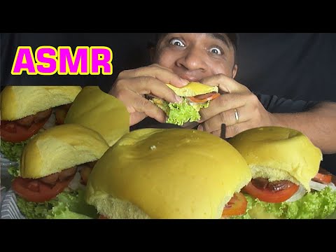 ASMR - Northeastern Hamburger from Brazil - 브라질의 북동부 햄버거