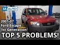 أهم 5 مشاكل في سيارة فورد إسكيب SUV الجيل الأول 2001 2007 