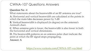 How to pass CWNA-107 Exam Easily with CWNA-107 VCE Questions?