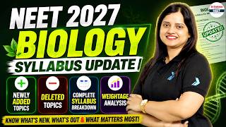 NEET 2027 Biology Syllabus Update 🔥 Newly Added & Deleted Topics | Chapter-wise Weightage