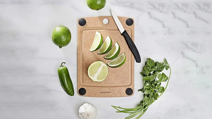 Epicurean All In One Cutting Board Review - Non Slip Feet and Juice Groove!