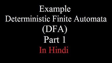 Example of DFA in Hindi | Deterministic Finite Automata | DFA |TOC | Automata| By- Harendra Sharma