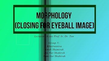 Morphology image processing (closing)