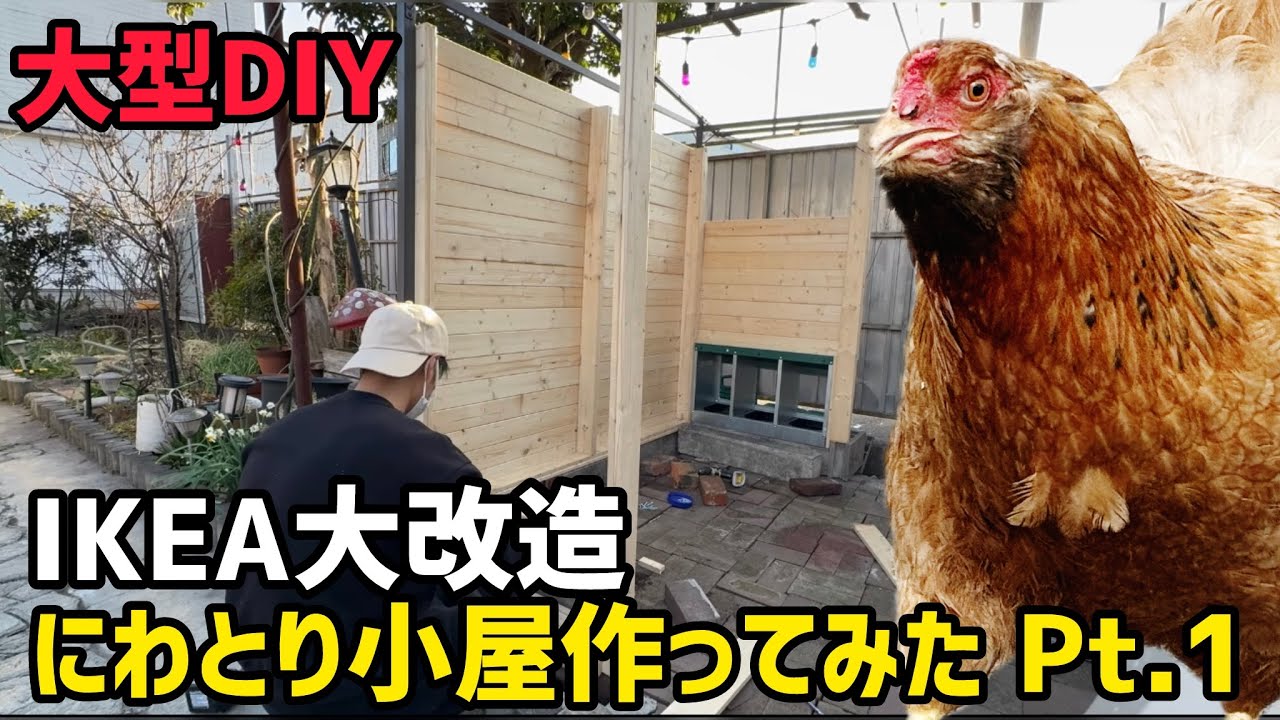 【本当に可能？】IKEAガゼボで鶏小屋を建てた結果…