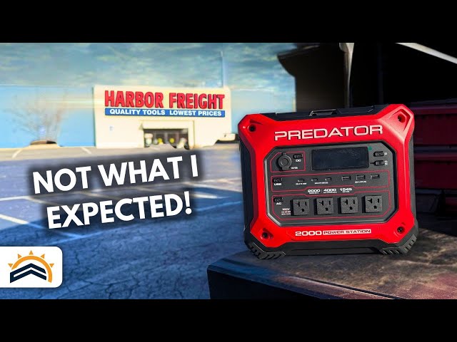 Testing The New Harbor Freight Portable Power Station | Predator 2000 -  YouTube