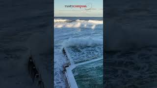 Bondi Icebergs smashed by big seas and high tide #bondi #icebergs #closed
