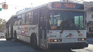 NJT: Neoplan AN-459A's [9533]/[9624]/[9634], NABI 416.15 Suburban [5216] 159, 159R, NIS buses