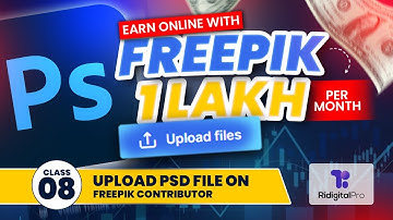 How to Upload and Submit PSD File on Freepik Contributor in Hindi/Urdu | Freepik Course | Class 8