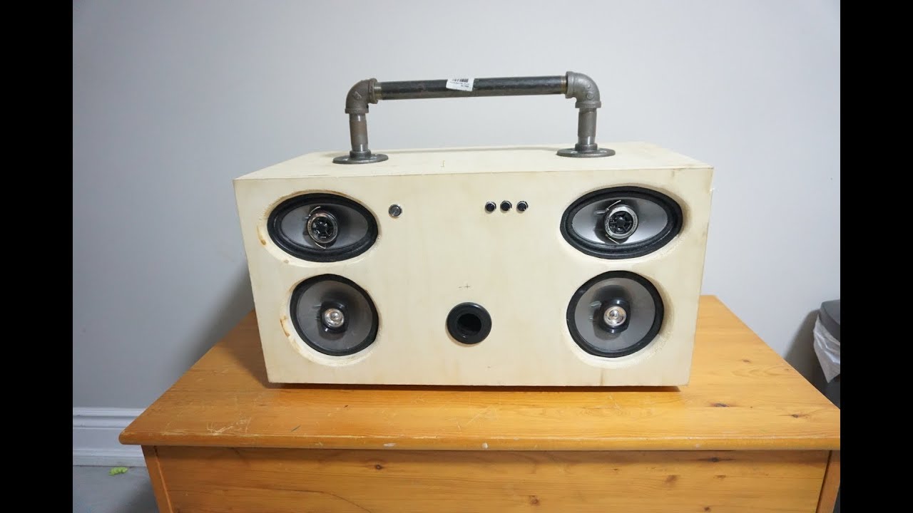 EPIC Isobaric subwoofer 2.1 Bluetooth Boombox Build guide under 150