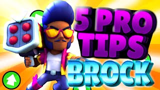 🔥5 TIPS que NO CONOCIAS | Como USAR a brock brawl stars✨| Consejos Para Mejorar