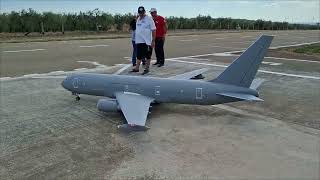Giant Italian Air Force Boeing KC-767 Tanker RC Airplane in flight