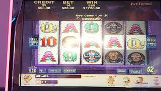 $2 Indian Dreaming - HIGH LIMIT - Big Win!