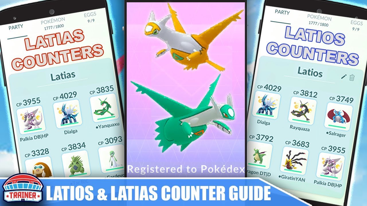 TOP SHINY *LATIOS & LATIAS* COUNTERS, 100 IV, MOVESET + RAID GUIDE