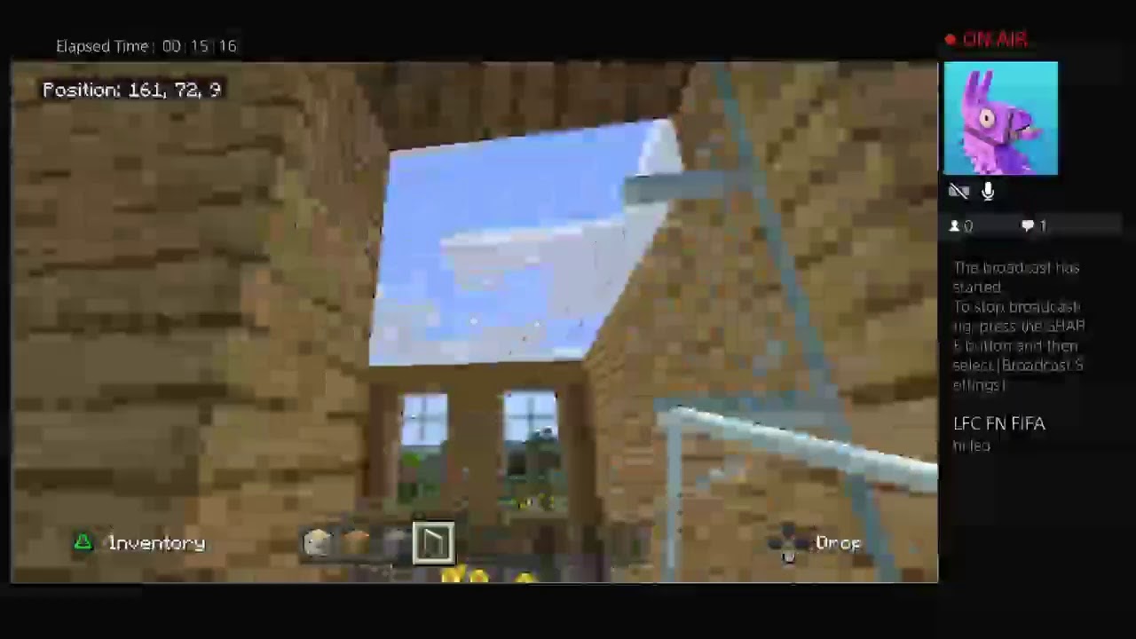 My first Minecraft live stream - YouTube
