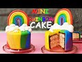 DIY Beautiful MINI FONDANT RAINBOW CAKE Tutorial