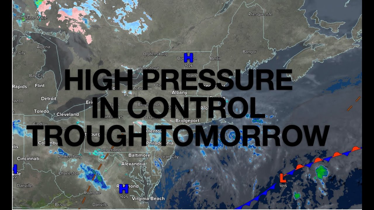 High Pressure In Control Through Tomorrow - YouTube