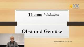 Goethe Prüfung A1, Sprechen/Konuşma Bölümü, Thema: Einkaufen