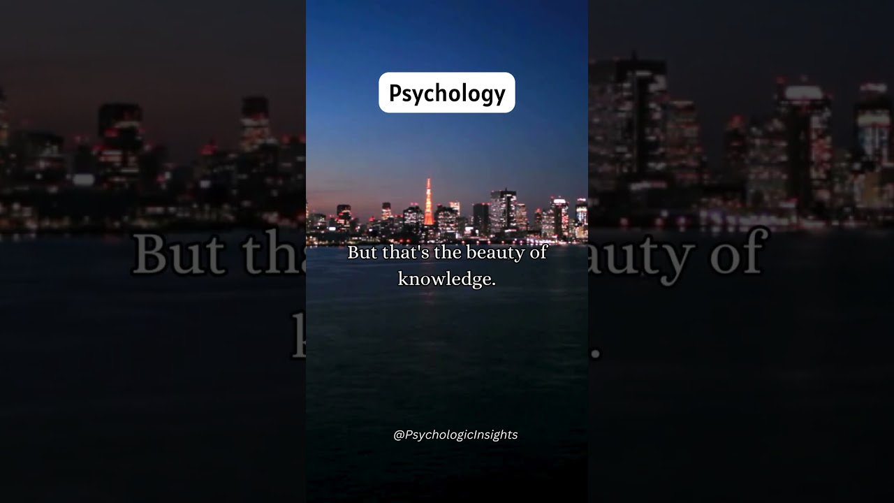 The more you learn, the less you know... 