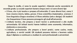 Il Sistema Di Istruzione Italiano E Le Sue Tradizioni. Livello B1