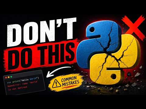 I Learned Python WRONG for 6 Months... Don't Make These 4 Mistakes