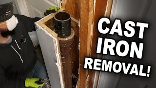 How to Remove Cast Iron Soil Pipe the EASY Way!