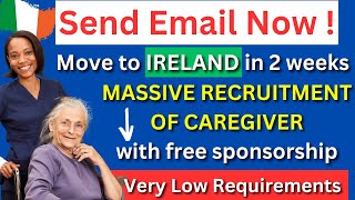 URGENT! Free Ireland Work Permit Visa 2023 | ireland caregiver jobs | ireland carer visa update