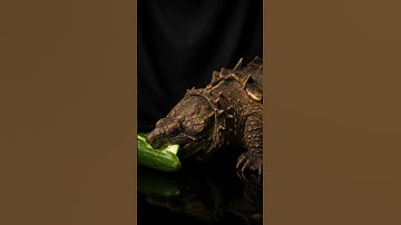 📸 Snapping Turtle vs. Cucumber 🥒 | The Ultimate Crisp Crunch! 🔊=#ASMRShorts #AnimalASMR