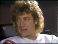 Capture de la vidéo Robert Plant - Interview With Paul Gambaccini 1984 (Mtv)