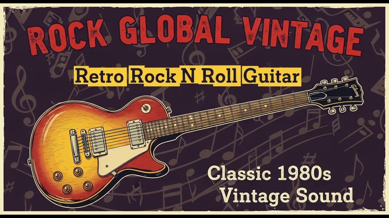 Bets Rock Global Vintage 🔥 Retro Rock N Roll Guitar 🎸 Classic 1980s Vintage Sound
