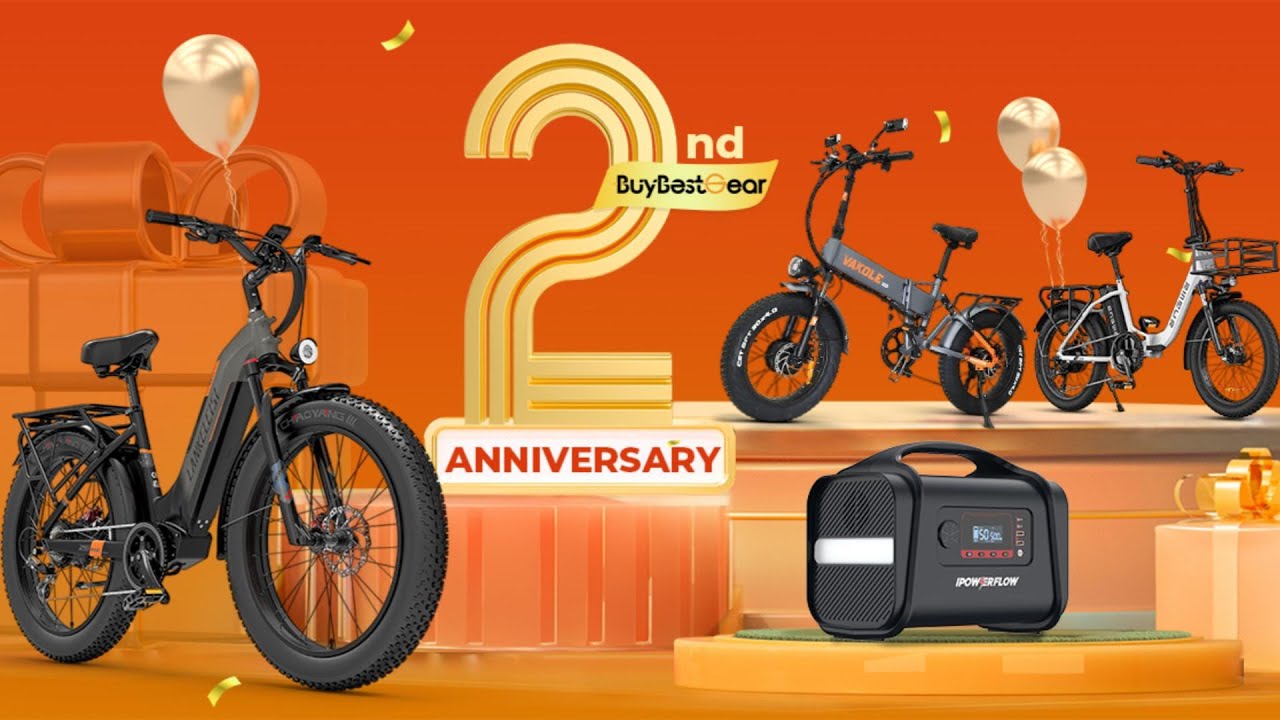 SALE] Buybestgear 2nd Anniversary Sale! See our Youtubers! #ebike # buybestgear #ebikesale - YouTube