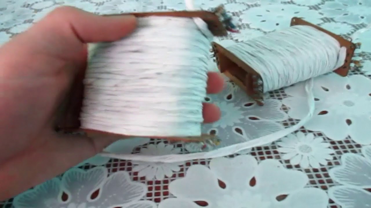 Как перемотать вторичную обмотку на трансформаторе - YouTube