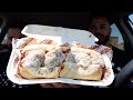 Eating Firehouse Subs "Meatball Sandwiches"