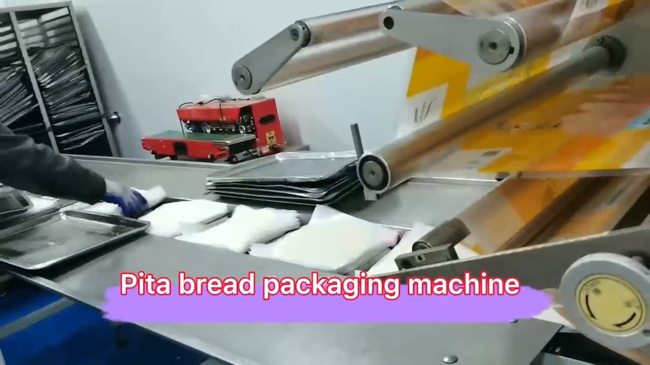 Pita bread packaging machines