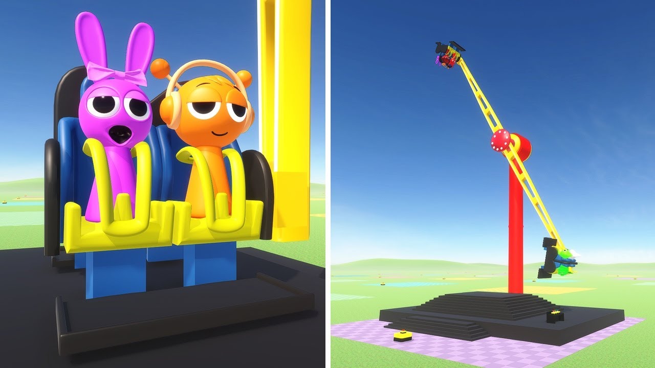 Sprunki on Rides! Sprunki Incredibox!