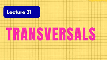 Lecture 31 - Transversals of Equivalence Relations