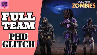 ⚡FULL 𝐓𝐄𝐀𝐌 𝐏𝐇𝐃 GLITCH!! EASY SOLO/TEAM SAFE SPOT in COLD WAR ZOMBIES!⚡