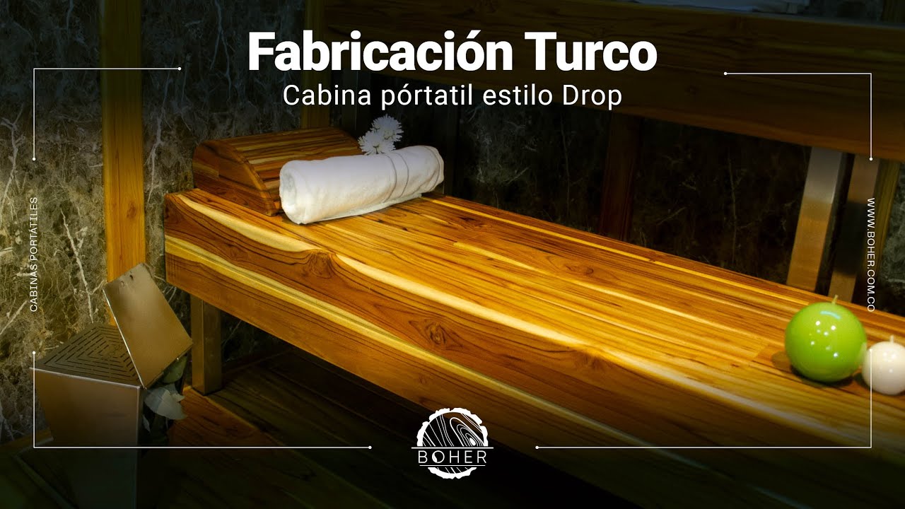 Cabina de TURCO prefabricada BOHER Saunas y Turcos Colombia YouTube