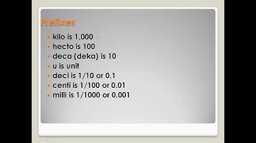 Metric conversion and review