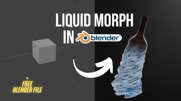 Liquid Morph effect in BLENDER | FULL TUTORIAL