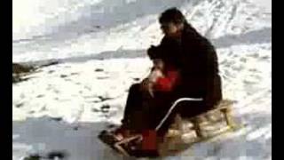 nous dans la neige du pontet a hauteville