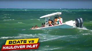 ALL THE WEIGHT UP FRONT IS A BAD IDEA AT HAULOVER ! | Boats vs Haulover Inlet