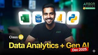 Class 33 l Data Analytics with Gen AI - Dec 2025 Batch l Pallavi Ma'am |  Pay After Placement