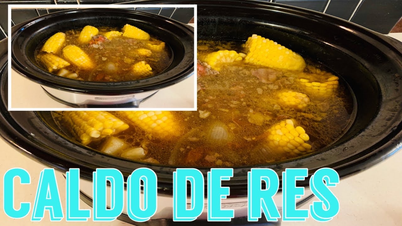 Caldo de res en olla eléctrica How to make beef stew in crockpot