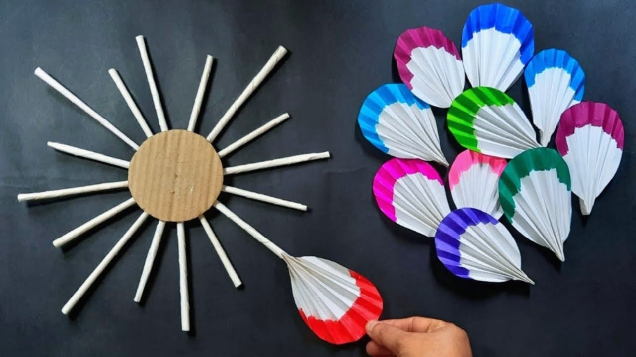 2 Easy and Beautiful Paper Wallhanging /Paper Craft For Home Decoration/DIy Ideas/Paper wallmate