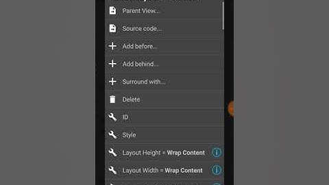 ANDROID AIDE (shape button)