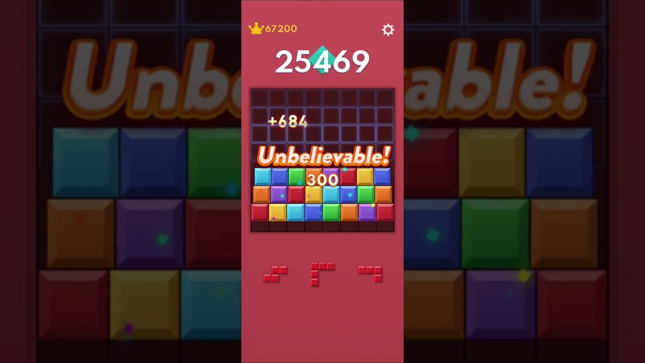 Playing block blast