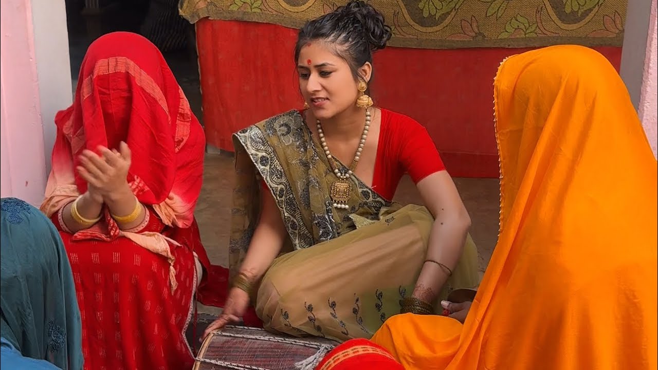 बुआजी शादी गीत 🎵 और पंचायत  😂🤣 FUNNY  #muskanart #funny 